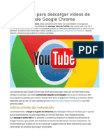 Extensiones para descargar vídeos de YouTube desde Google Chrome