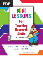 Download Mini Lessons for Teaching Research Skills in Grades K-5 TEKS Edition Sample by Active Learning Systems SN167075745 doc pdf