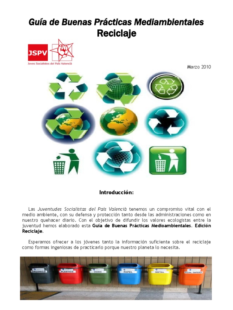 Guia Buenas Practicas Reciclaje | PDF | Reciclaje | Residuos