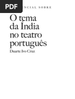 o Essencial Sobre o Tema Da India No Teatro Portugues Wvng