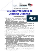 Formación en  Coaching Deportivo 2013