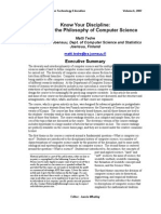 Know Your Discipline: Teaching The Philosophy of Computer Science