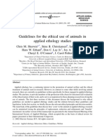 SHERWIN C Guidelines for the Ethical Use of Animals in Applied Ethology Studies