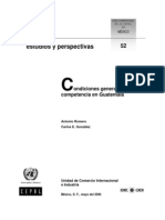 Condiciones Generales de La Competencia en Guatemala Serie 52 CEPAL