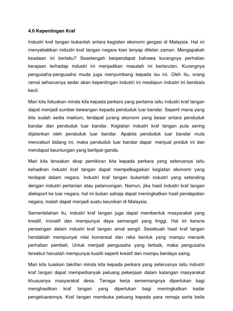 Kepentingan Kraf Pdf
