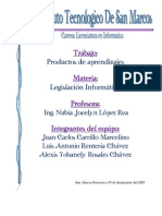 Productos de Aprendizaje