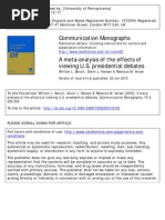 A Meta-Analysis of the Effects of Viewing US Presidential Debates