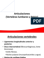 Articulaciones Lumbares y Pelvis