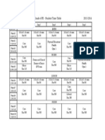 4 FE Timetable 2013:2014