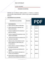 Programa de Auditoria