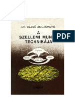 Dezső Zsigmondné A Szellemi Munka Technikája