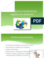 Lesión Gastrointestinal Por Ingesta de Cáusticos