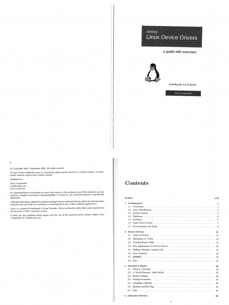 Writing Linux Device Drivers