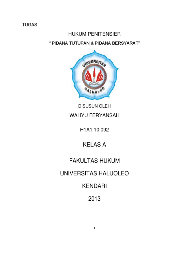 Makalah Hukum Penitensier