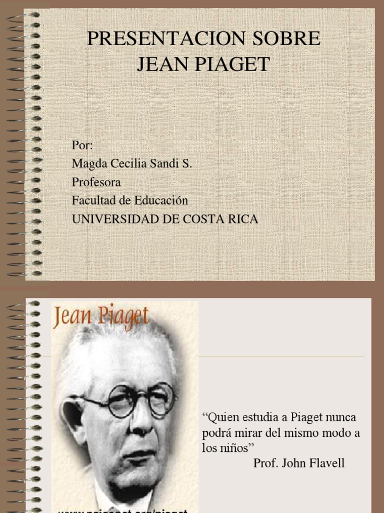 Biografía y Teoría de Jean Piaget | PDF | Adultos | Sicología