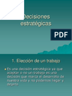 Decisiones estratégicas