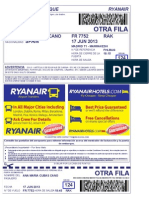 Ryanair Boarding Pass