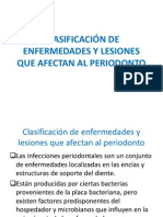 CLASIFICACIÓN DE ENFERMEDADES Y LESIONES QUE AFECTAN AL