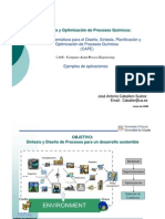 Sintesis y Optimización de Procesos