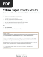 Download Yellow Pages Monitor Issue 1 by Global Media Market Intelligence G2Micom SN16721896 doc pdf