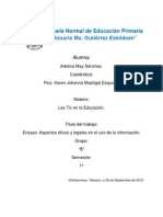 Aspectos Eticos y Legales (Ensayo)