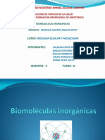 Biomoléculas Inorgánicas-Agua