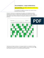 Crucigramas de Tablas de Multiplicar