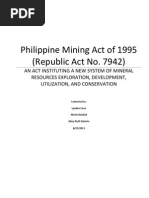 Philippine Mining Act of 1995 - Report Consolidated