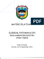 Panduan Praktik Klinis  (PPK),  Clinical Pathways, Daftar Kewenangan Klinis di  RSUD Pacitan Jawa Timur
