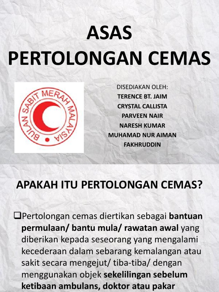 Asas Pertolongan Cemas Pdf