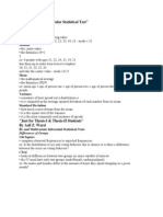 When to Use a Particular Statistical Test