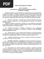 Hotărîrea nr.6 din 24.12.10 privind acordul de recunoaştere a vinovăţiei