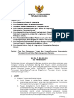 SE No 14 Tahun 2011 - Tata Cara Penyewaan Tanah Dan Sarana Prasarana Kementerian Pekerjaan Umum Untuk Penyelenggaraan Reklame