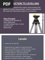 Introduction To Levelling: "Leveling" Is A General Term Used in Land Surveying That