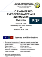 YETTER-Nano Engineered Energetic Materials DURINT-MURI Review
