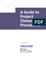 A Guide To Project Closeout Procedures: A Joint Publication of