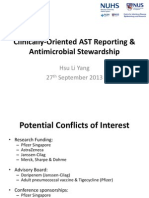 Clinical Reporting For Microbiology Laboratories. Cumulative Antibiotic Susceptibility Reporting.