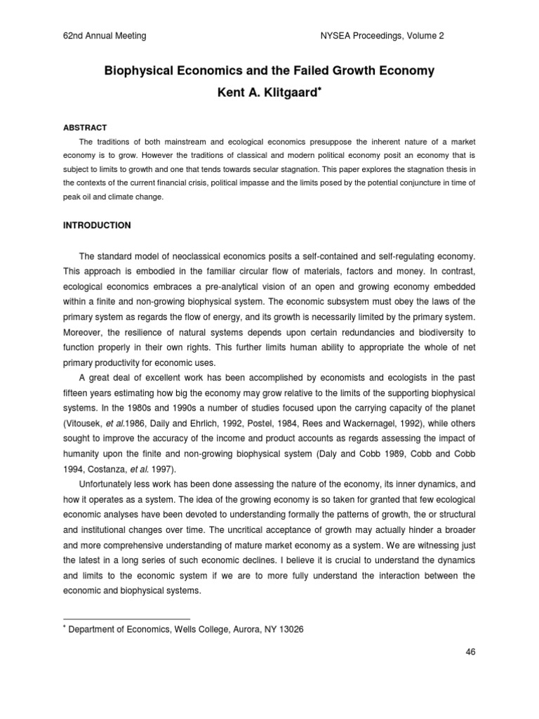 The Stagnation Thesis and The Emergence of Modern Growth Theory PDF