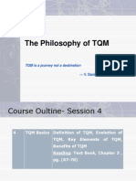 The Philosophy of TQM: TQM Is A Journey Not A Destination