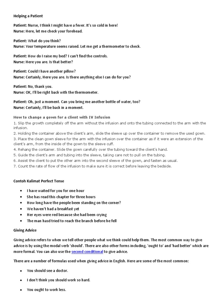 Helg A Patient Intravenous Therapy Nursing