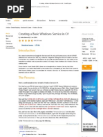 Creating A Basic Windows Service in C