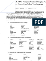 Transitions Paragraph Practice