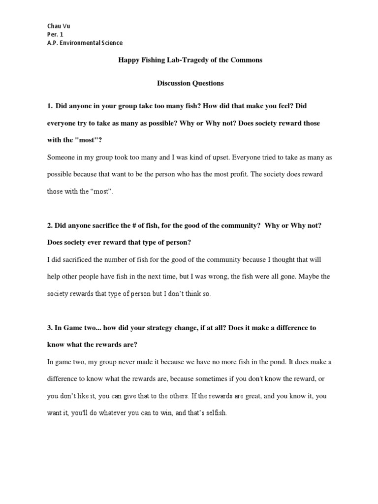 Apes Fishing Lab PDF Extinction Natural Environment