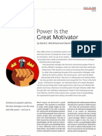 Power is the Great Motivator