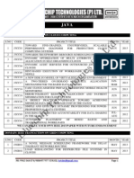 2013 - 2014 Java Project Titles