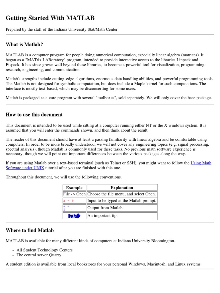 Print Able | Download Free PDF | Matlab | Matrix (Mathematics)