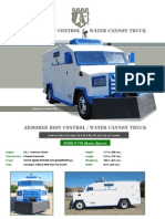 Armored Riot Control Water Cannon Truck: Based On A Ford F-750
