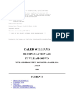 WILLIAM GODWIN - Caleb Williams or Things As They Are + Introduction