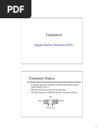 Transistors: Bipolar Junction Transistors (BJT)