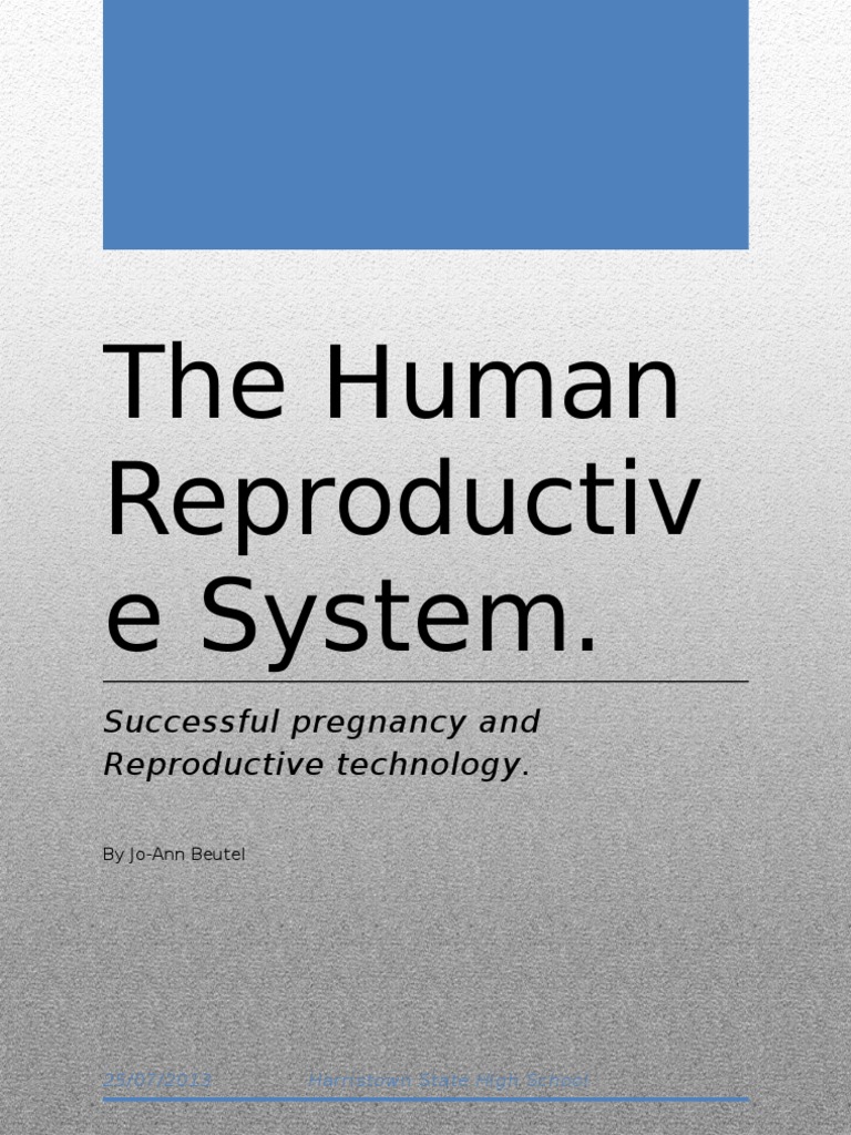 Human Reproductive System & Infertility | PDF | Reproductive System ...